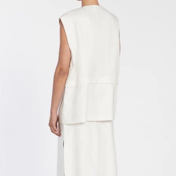 DISSH TAYLOR VEST-OFF WHITE-8 - Picture 2 of 5